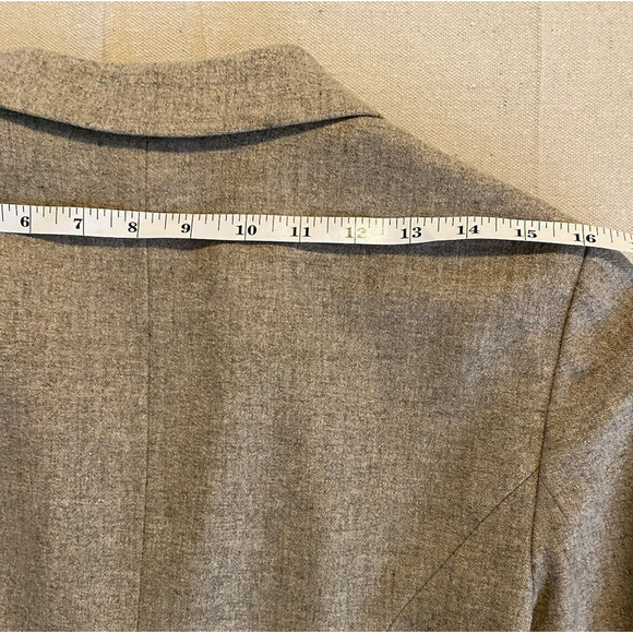 DKNY Blazer Womens Sz 6 Wool & Cashmere Blend Sport Coat Light Brown Suit Jacket - Picture 16 of 16